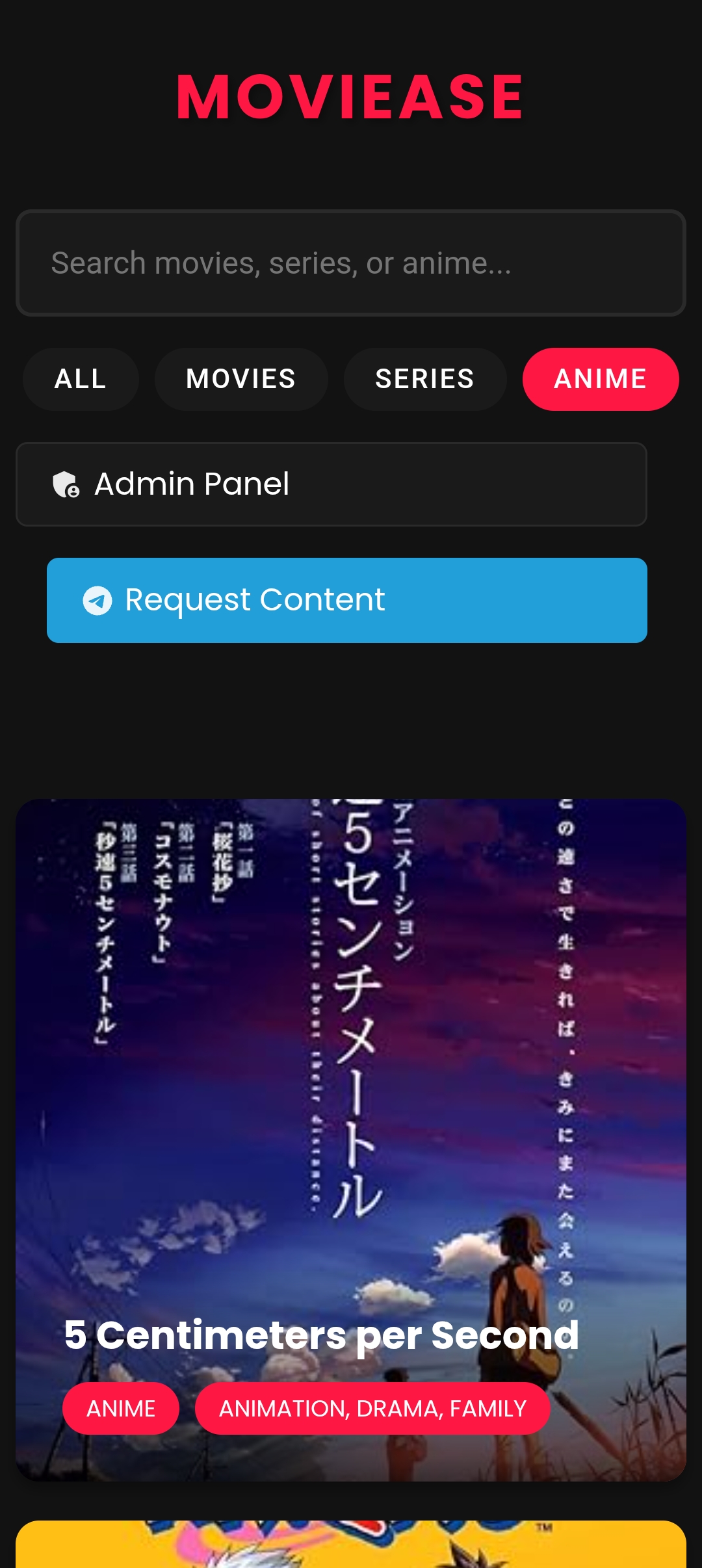 Anime Section